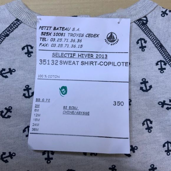 Petit Bateau Long Sleeve Sweatshirt - Picture 6 of 6